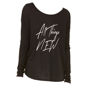 All Things New - Women's Flowy LS Blouse