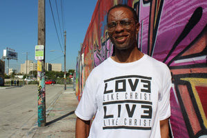 Love/Live Like Christ (black) - Mens Long Urban Tee